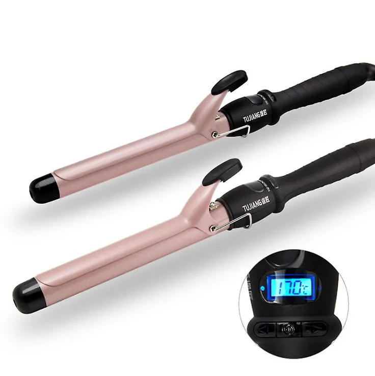 25mm Professional Hair Curlers, wave curling iron, electric curling iron,LCD Display Adjustable Temperature AZ13519