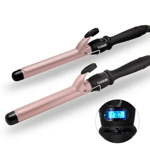 25mm Professional Hair Curlers, wave curling iron, electric curling iron,LCD Display Adjustable Temperature AZ13519