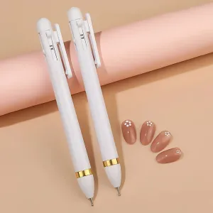 4-in-1 Nail Art Dotting Tools – Nail Drill Point Pen for Perfect Nail Designs