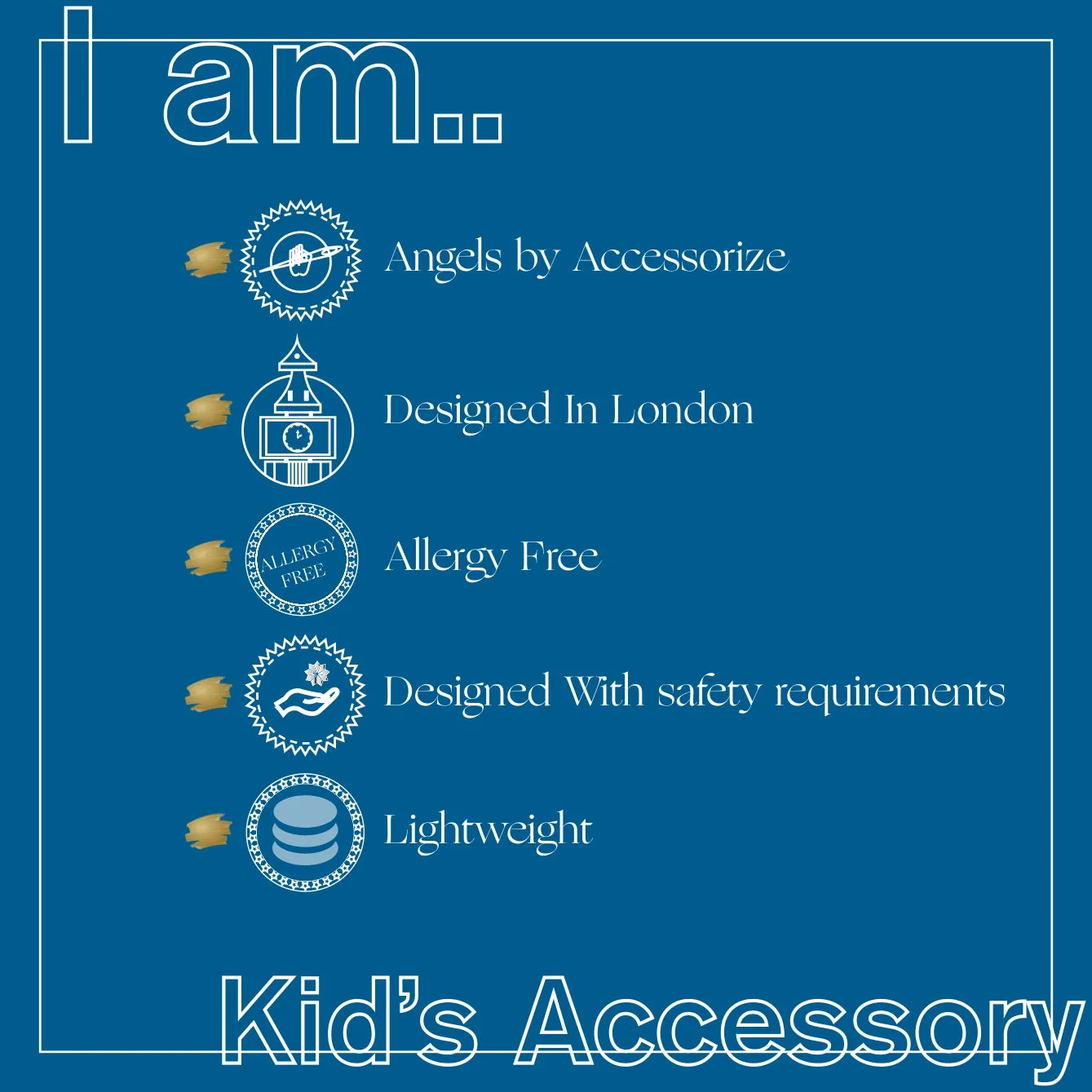 Accessorize London Girl's Cloud Nail Stickers