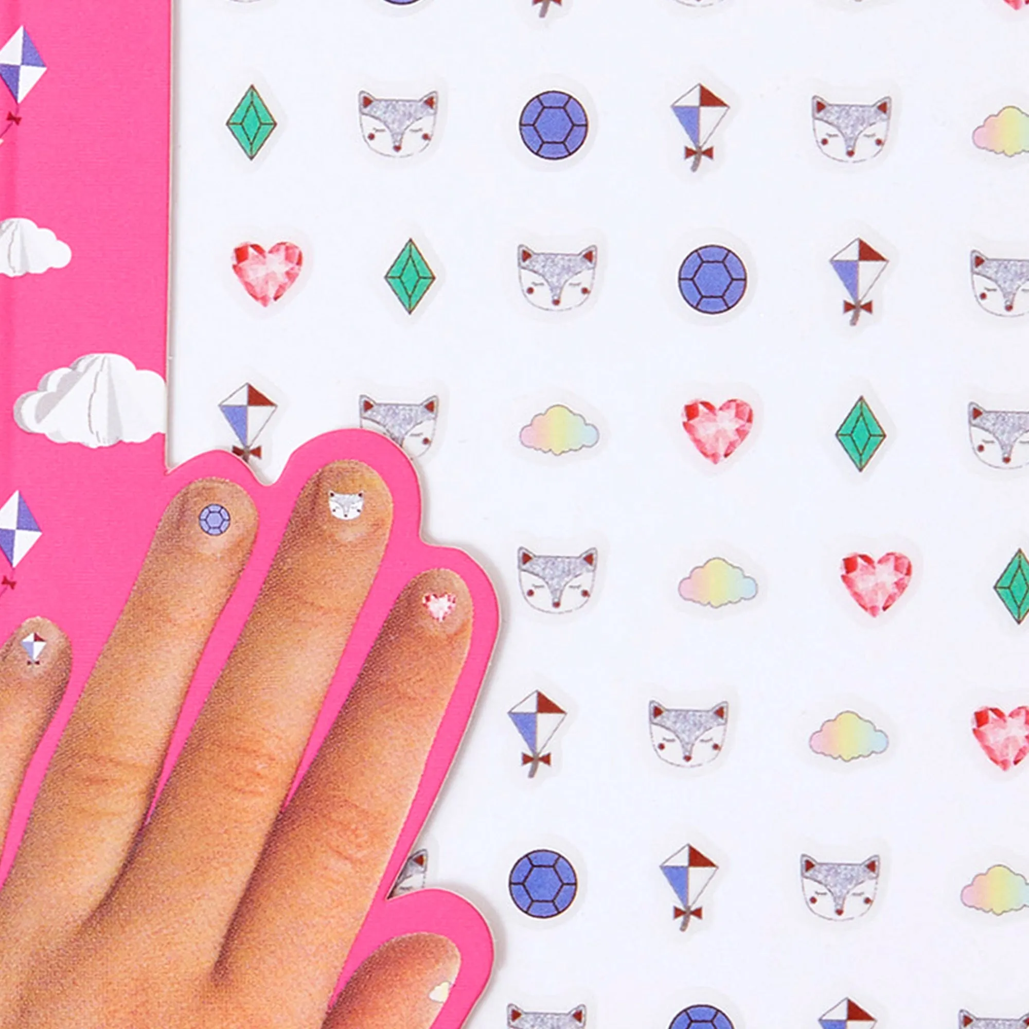 Accessorize London Girl's Cloud Nail Stickers