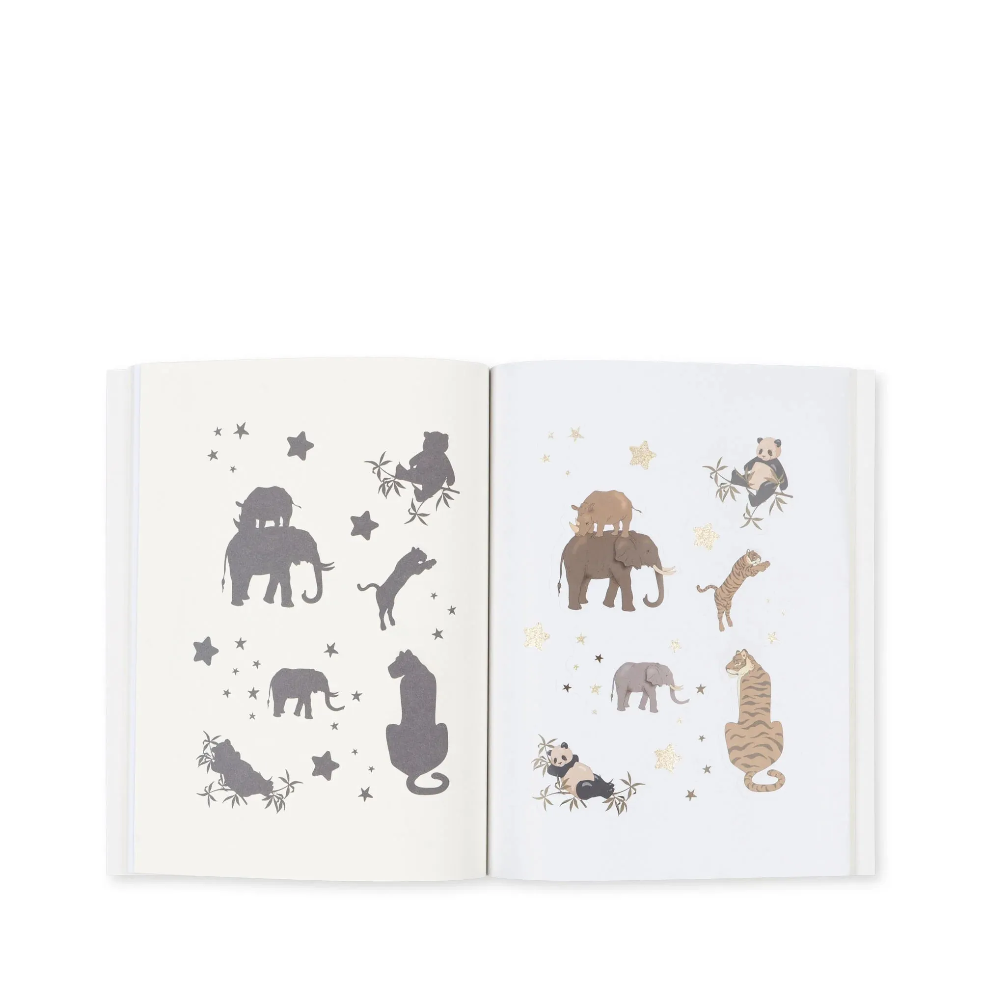 Activity Book with Color Pencils -Off White