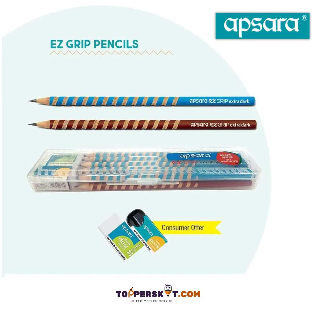 Apsara EZ Grip Pencils ( Pack Of 10 )