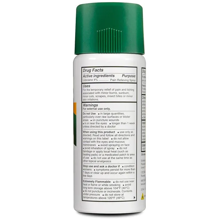 Bactine MAX Dry Spray for Pain Relief   Itch Relief with 4% Lidocaine