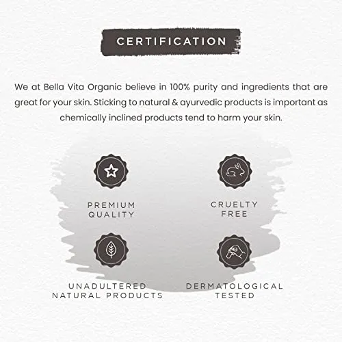 Bella Vita Organic GrowBrow - EyeLash, Lashes & Eyebrows Hair Growth & Volume Serum with Castor, Onion Oil & Vitamin E, 12ml