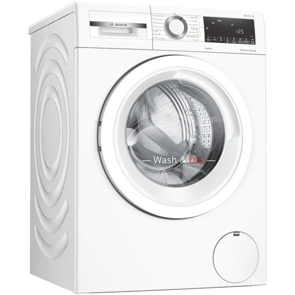 Bosch WNA134U8GB 8kg/5kg 1400 Spin Washer Dryer  White