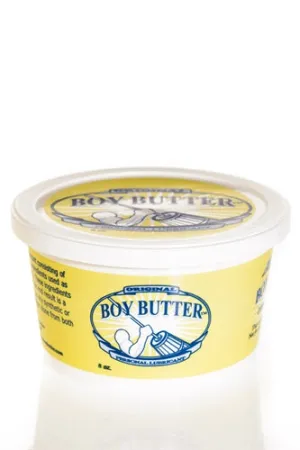 Boy Butter 8 Oz: Creamy Coconut Oil Lube for Fun Adventures