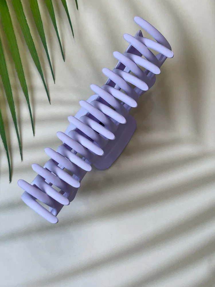 Claw Clip - Jumbo - Cut Out Bow - Pastel - Purple