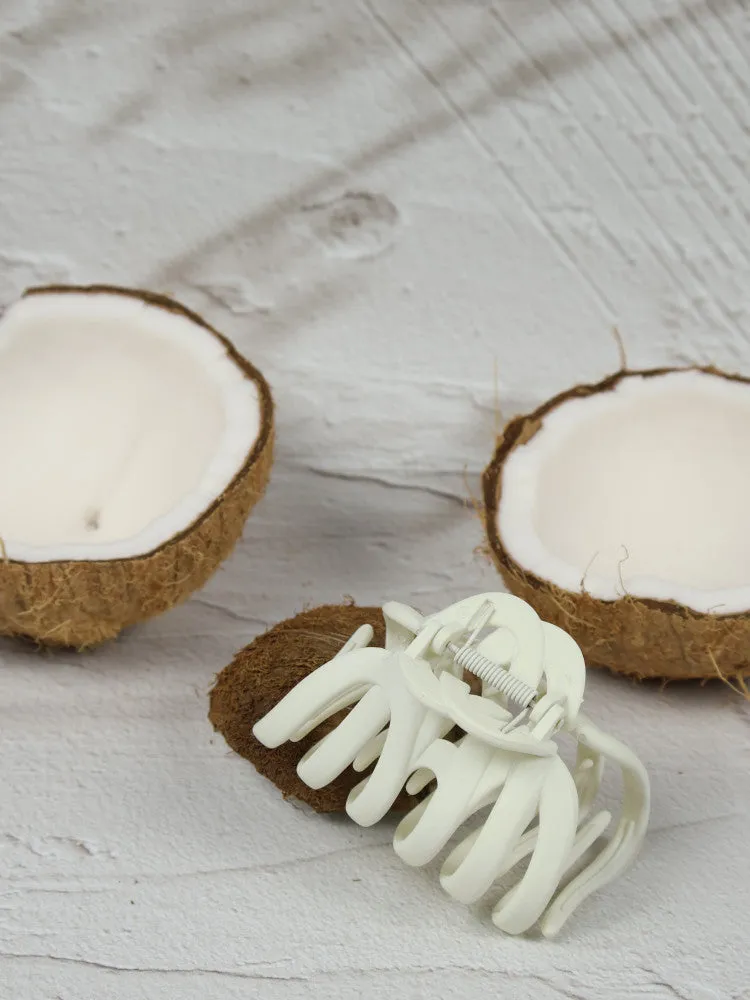 Claw Clip - Octopus - Large - Ivory