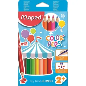 Color'Peps Jumbo Colored Pencils 12pc