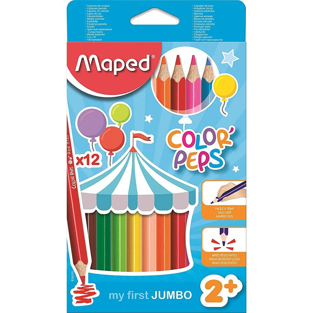 Color'Peps Jumbo Colored Pencils 12pc