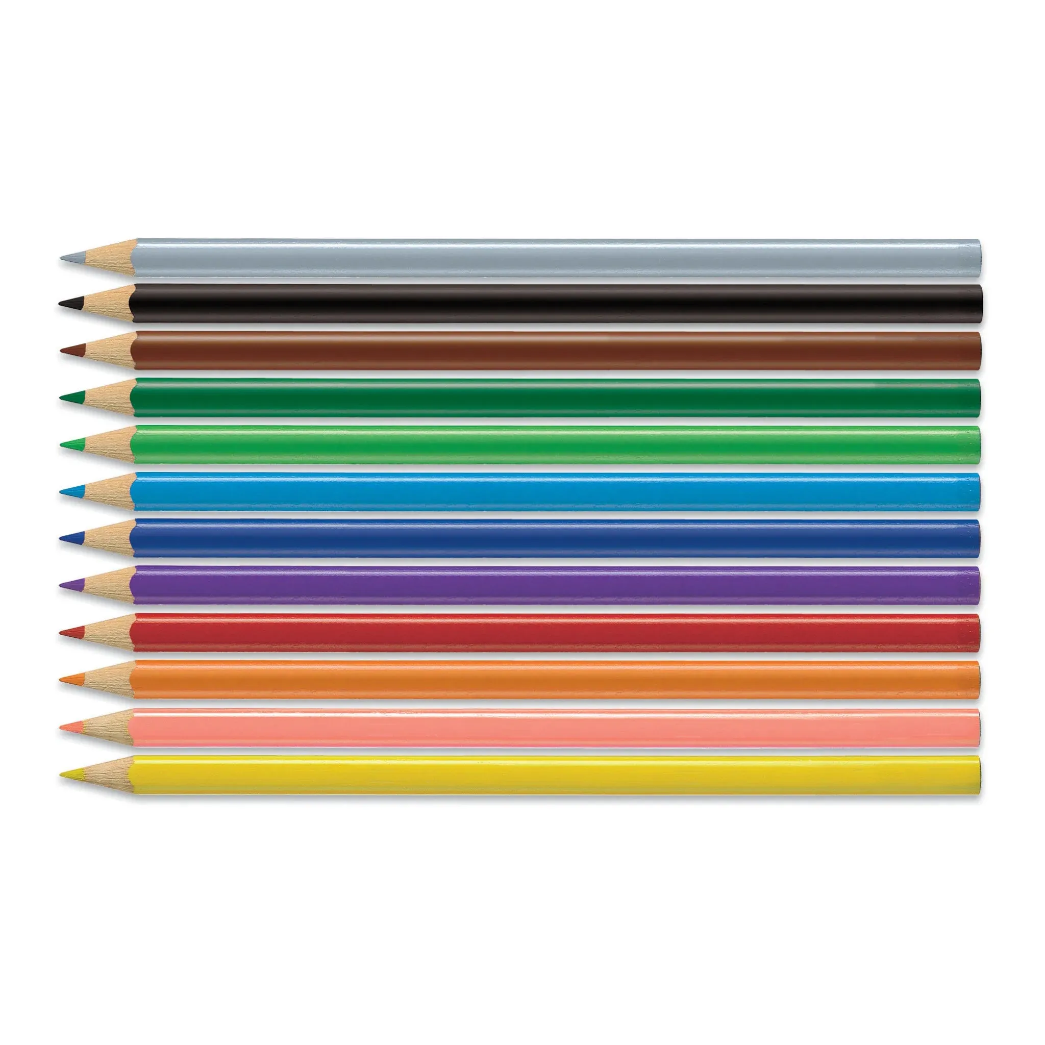 Creativity for Kids CK9120512 12ct Triangular Colored EcoPencils