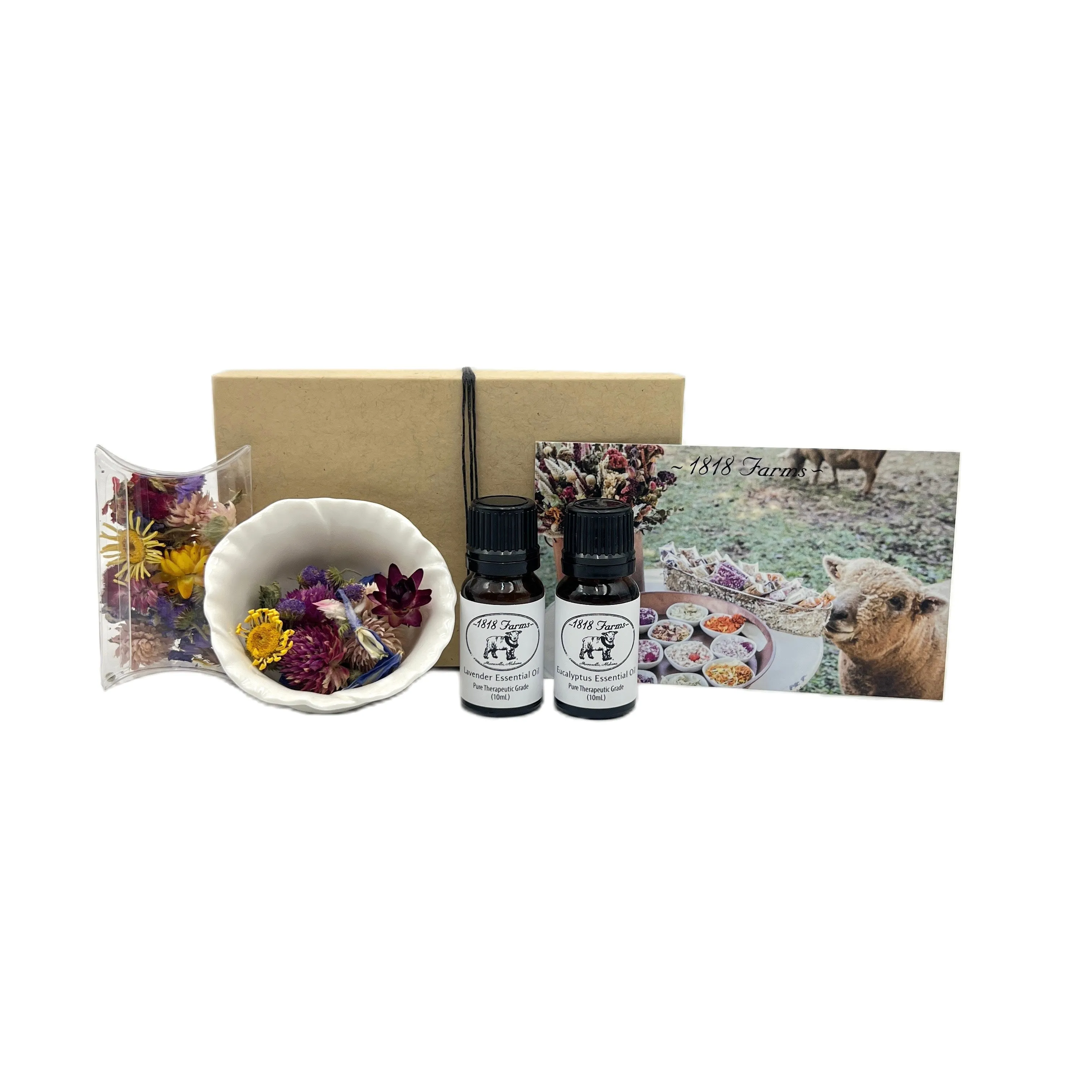 Dried Flower Confetti and Essential Oil Gift Set