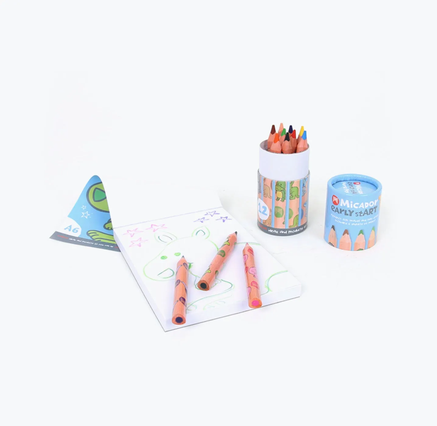 Early Start Triangle Pencil Purse Pack, Pack 12
