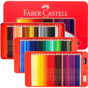 Faber-Castell 100 Classic Sketch Coloured Pencils Tin Set Sharpener