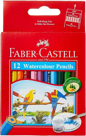 FABER-CASTELL Cardboard 12 Color Half Size Pencils (Parrot)