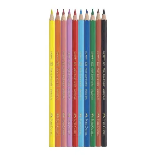 Faber-Castell - Eco Colour Pencils Box 12 With 3 Free Bi-Colours   Sharpener