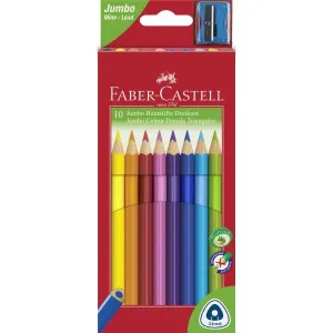 Faber-Castell - Junior Triangular Colouring Pencils - Box of 10