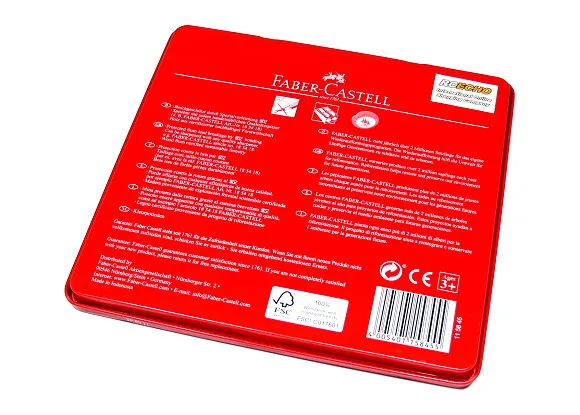 FABER-CASTELL Metal Tin 24 Color Classic Line-(115825)