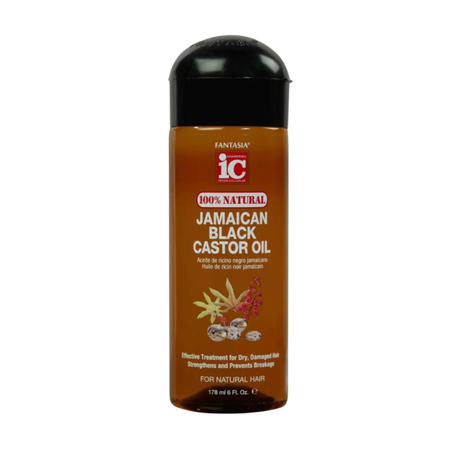 Fantasia IC 100% Natural Jamaican Black Castor Oil 6oz