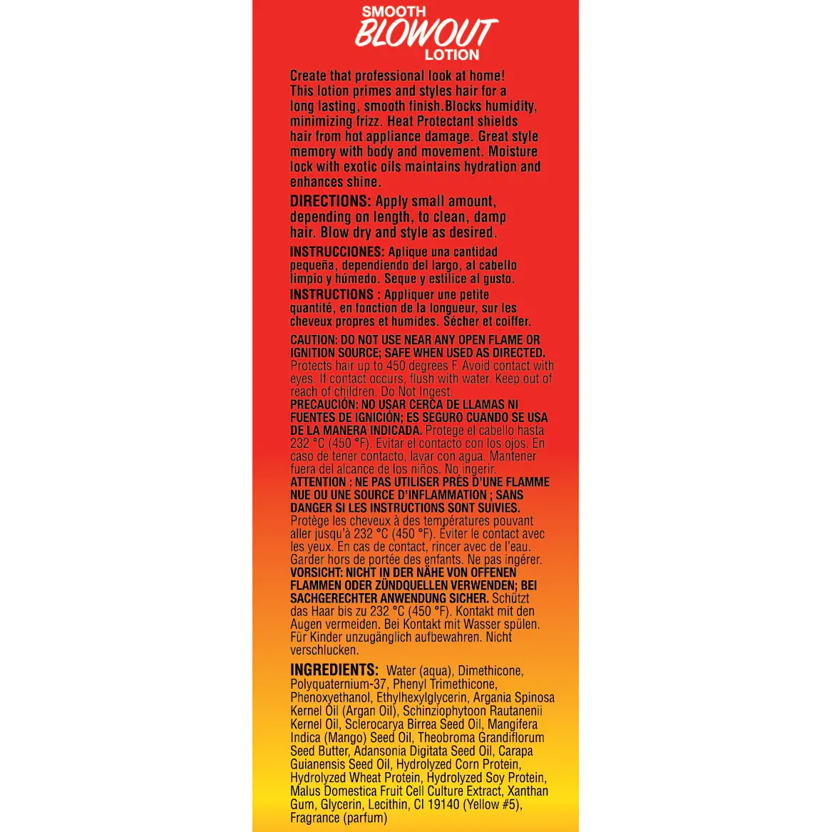 Fantasia IC Heat Protector Smooth Blowout Lotion 5oz