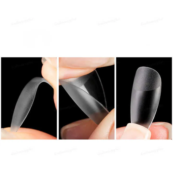 French Acrylic False Nail Tips- أطراف الأظافر