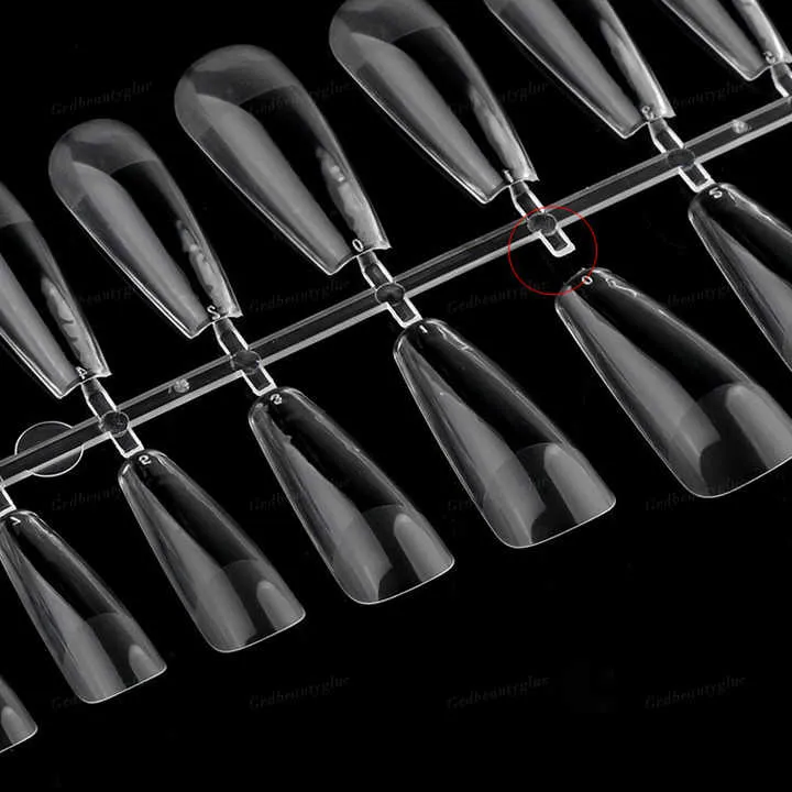French Acrylic False Nail Tips- أطراف الأظافر