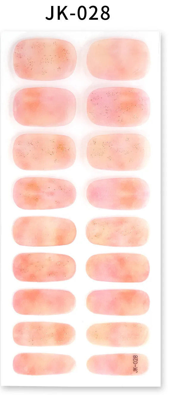 Gel Nail Stickers Bronzing 3D Nail Sticker