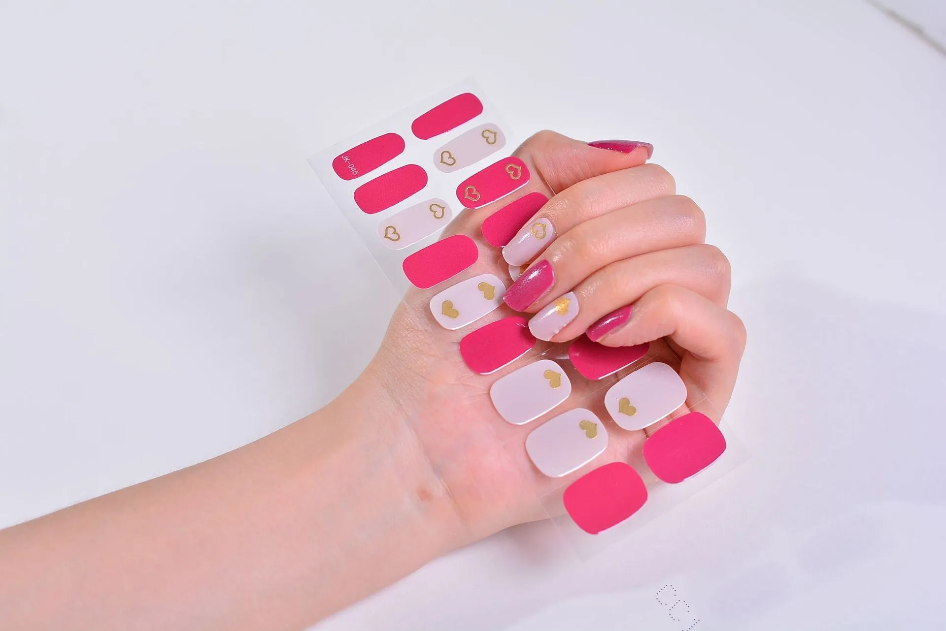 Gel Nail Stickers Bronzing 3D Nail Sticker