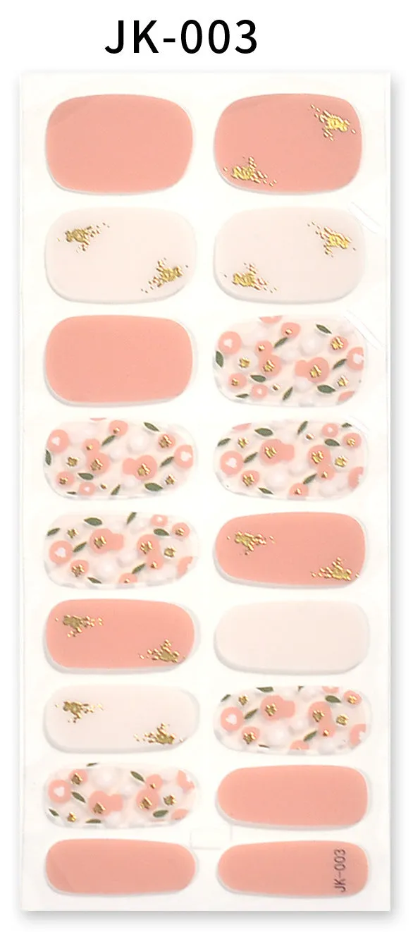 Gel Nail Stickers Bronzing 3D Nail Sticker