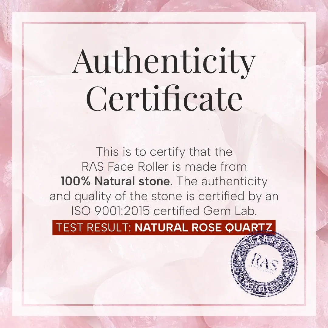 GWP Rose Quartz Face Roller Massage Tool