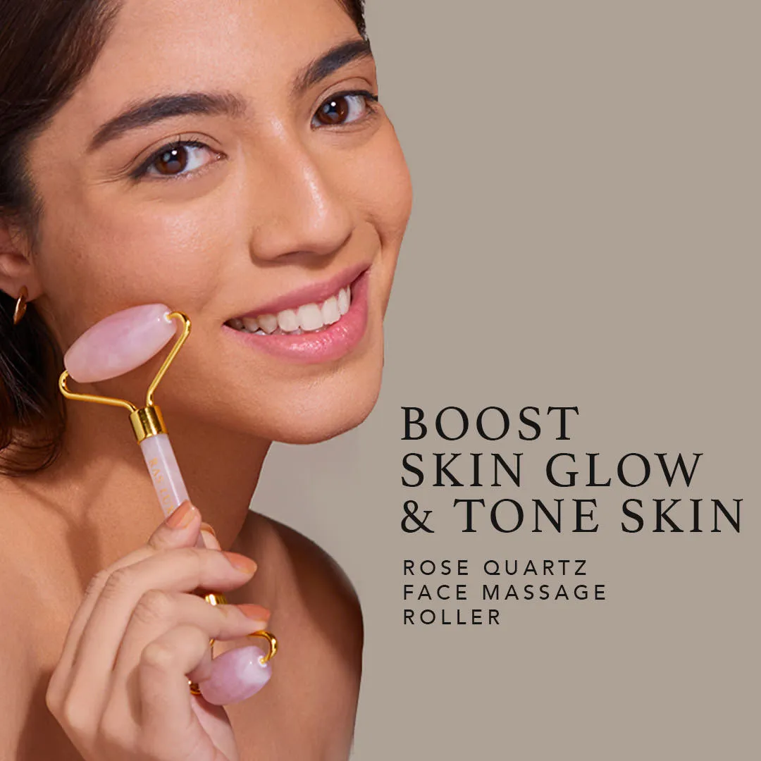 GWP Rose Quartz Face Roller Massage Tool