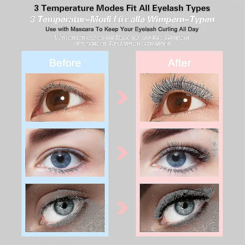 Heated Eyelash Curler for Long Lasting Natural Curling