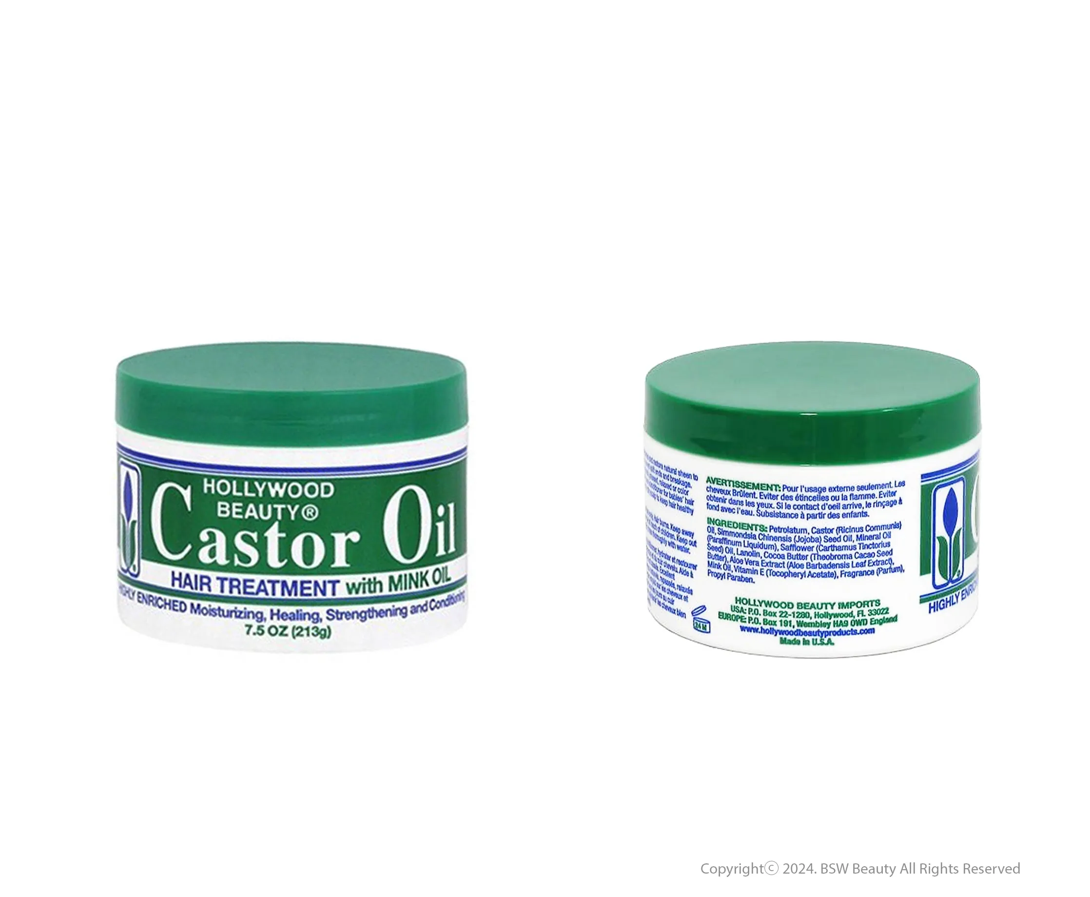 HOLLYWOOD CASTOR OIL HAIR TREATMENT 7.5oz
