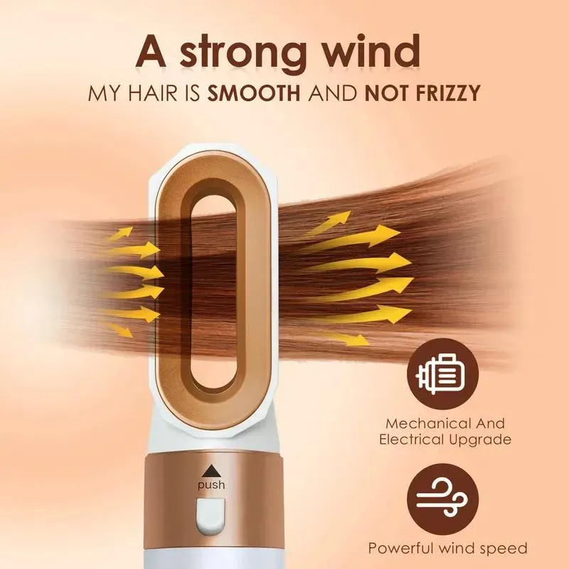 Hot Air Brush 5-in-1 Hair Dryer: Volumize, Style & Dry Fast!