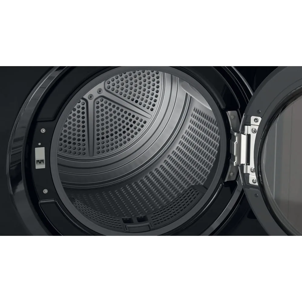 Hotpoint NTM1182BSKUK Heat Pump Tumble Dryer, 8kg, Black, A   Rated