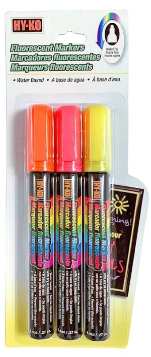 Hy-Ko 40618 Glass Marker, Orange/Pink/Yellow :CD 3: QUANTITY: 3