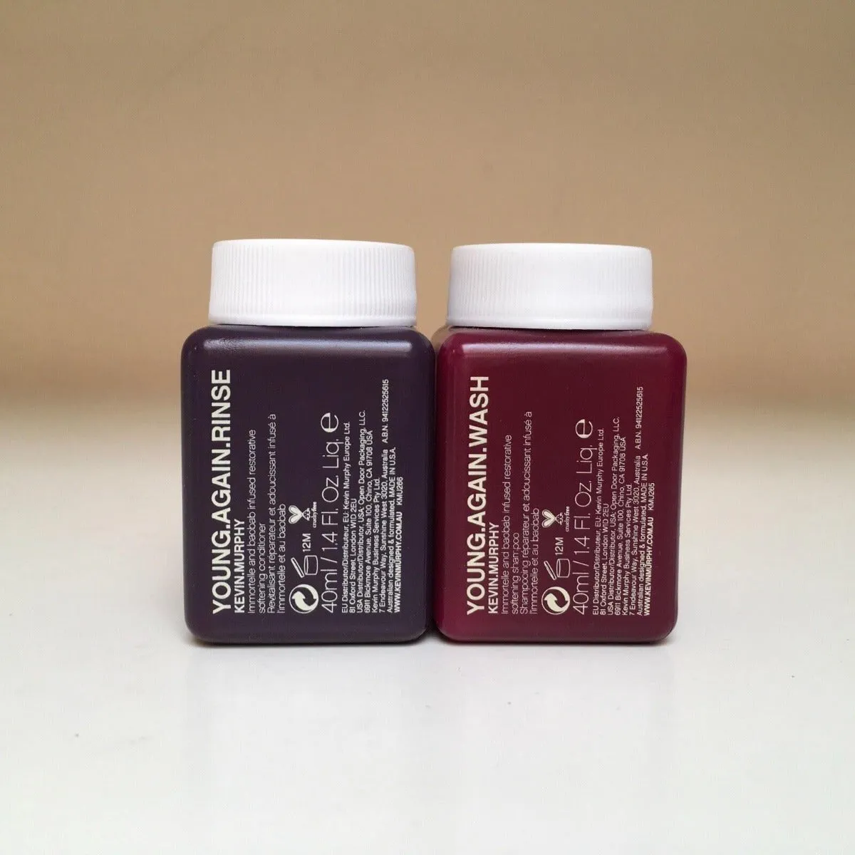 Kevin Murphy Young Again Wash and Rinse Duo 1.4 oz