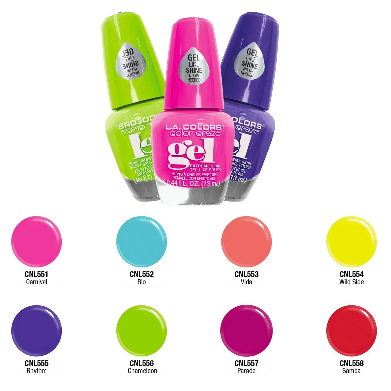 Let's Get Wild Polish 8 Shades (24 units)