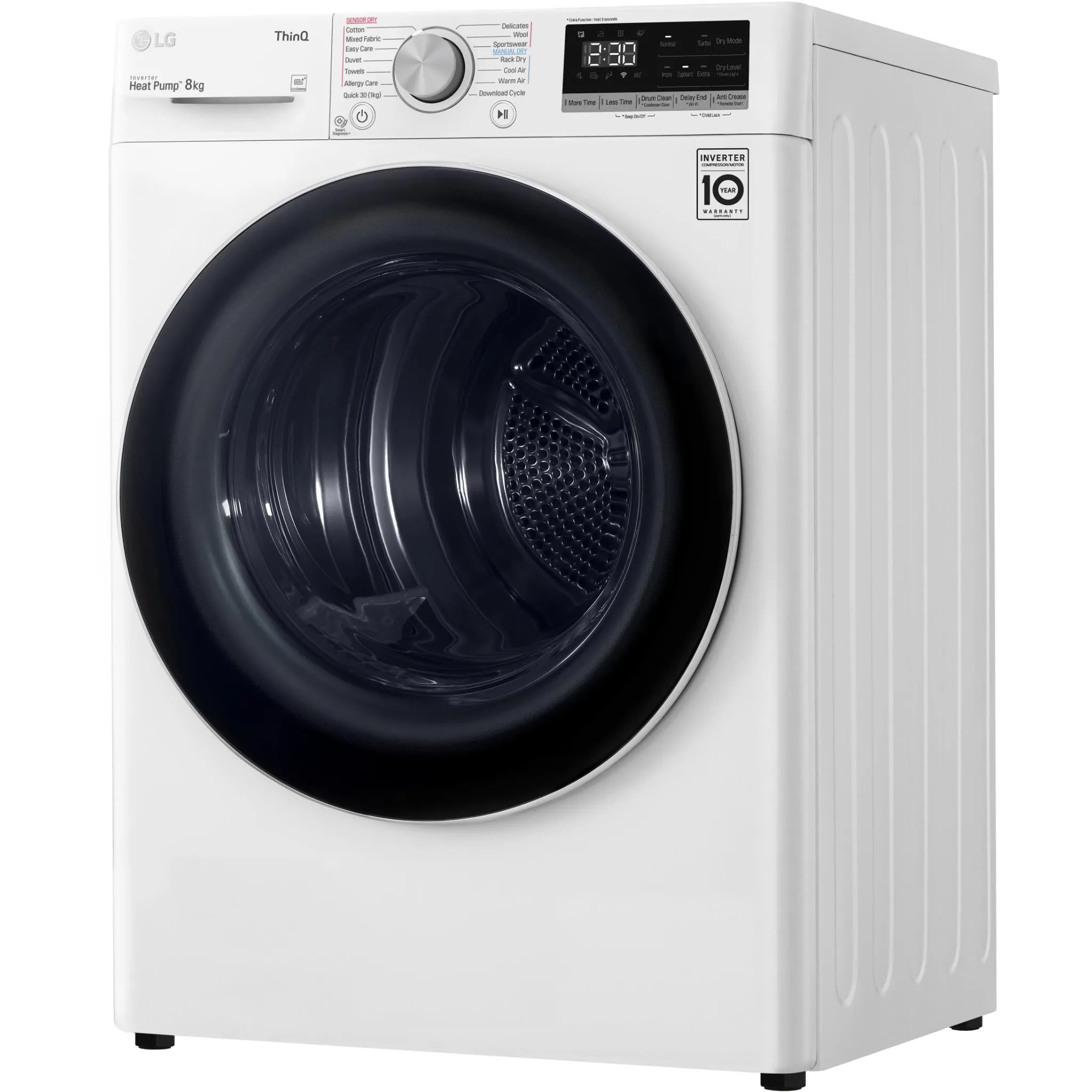 LG DVH5-08W Series 5 8kg Heat Pump Dryer (White)