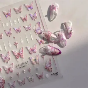 Liquid Hollow Butterfly Sticker Nail