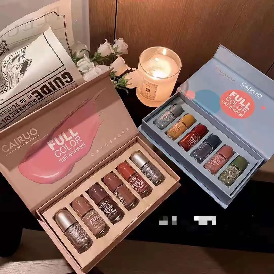 Macaron Color Set Water-based Nail Polish Set