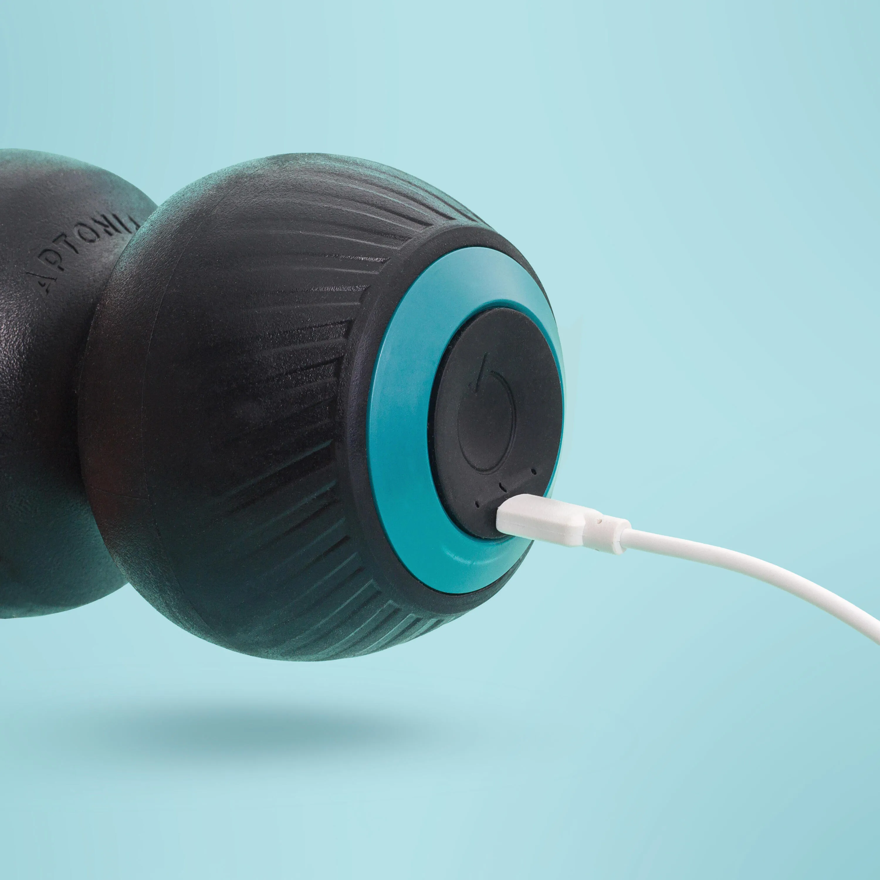 Massage ball double vibrating mini roller vibrating DECATHLON black/blue gray