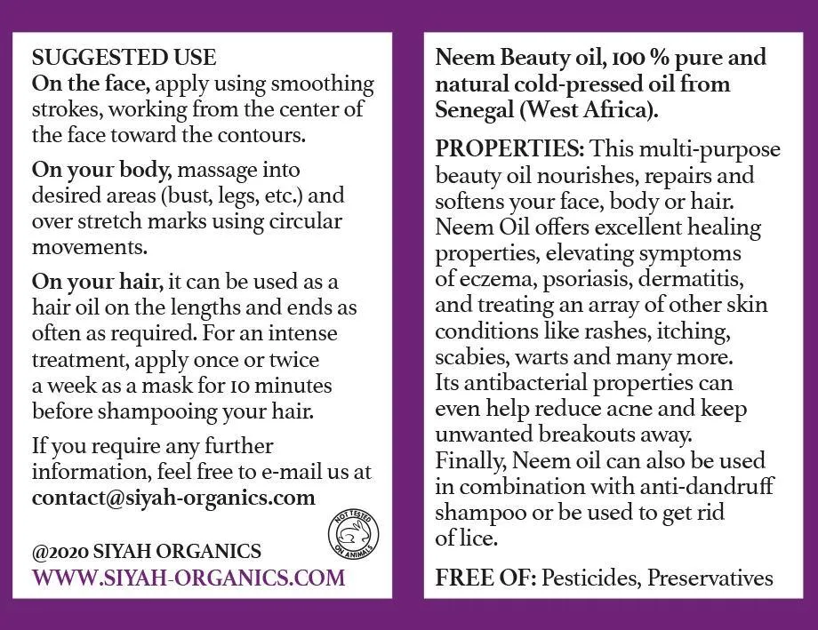 Neem Beauty Oil