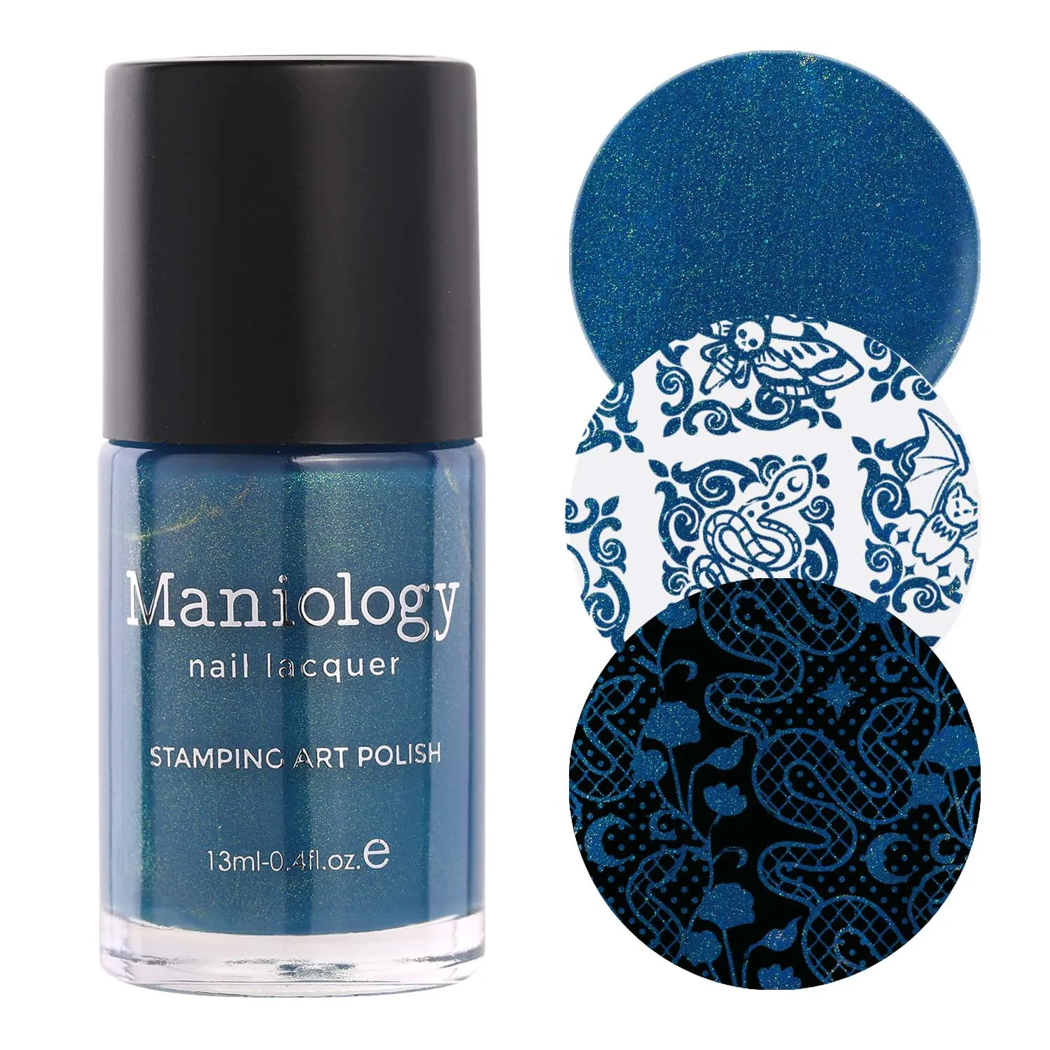 Nightshade: 3-Piece Gold Shimmer Stamping Polish Set