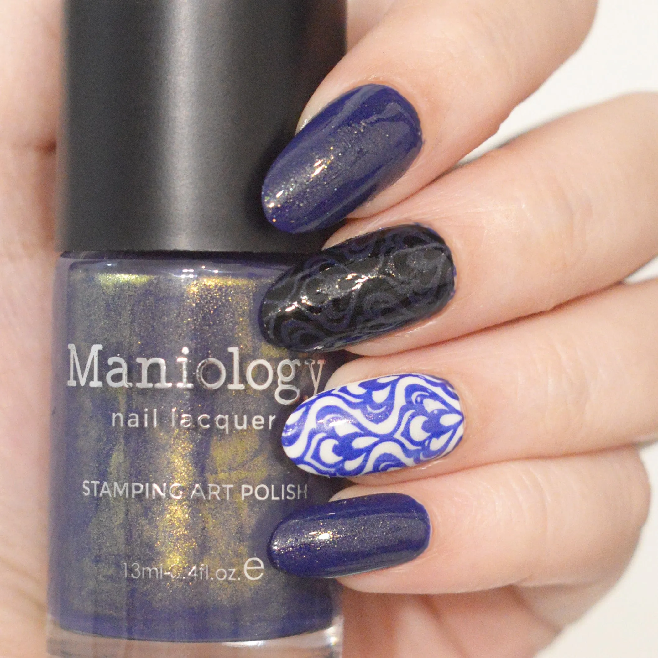 Nightshade: 3-Piece Gold Shimmer Stamping Polish Set
