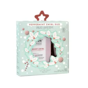Peppermint Swirl Duo Kit With Nail Stickers