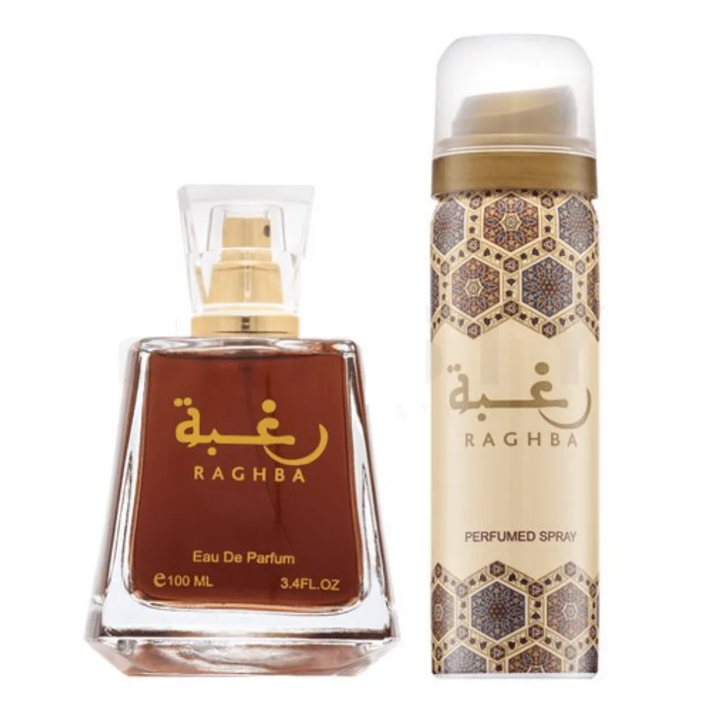 Raghba Unisex Perfume EDP - 100ML (3.4oz) W/ Deo By Lattafa