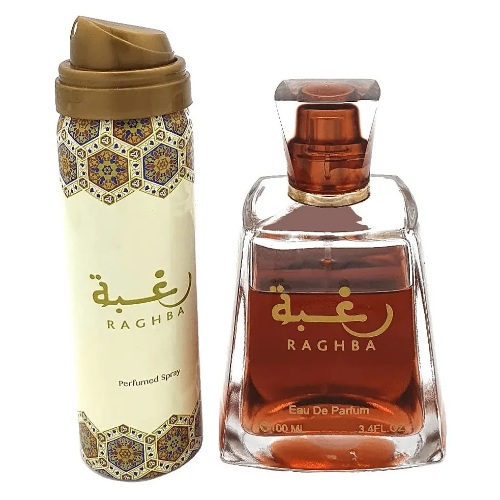 Raghba Unisex Perfume EDP - 100ML (3.4oz) W/ Deo By Lattafa