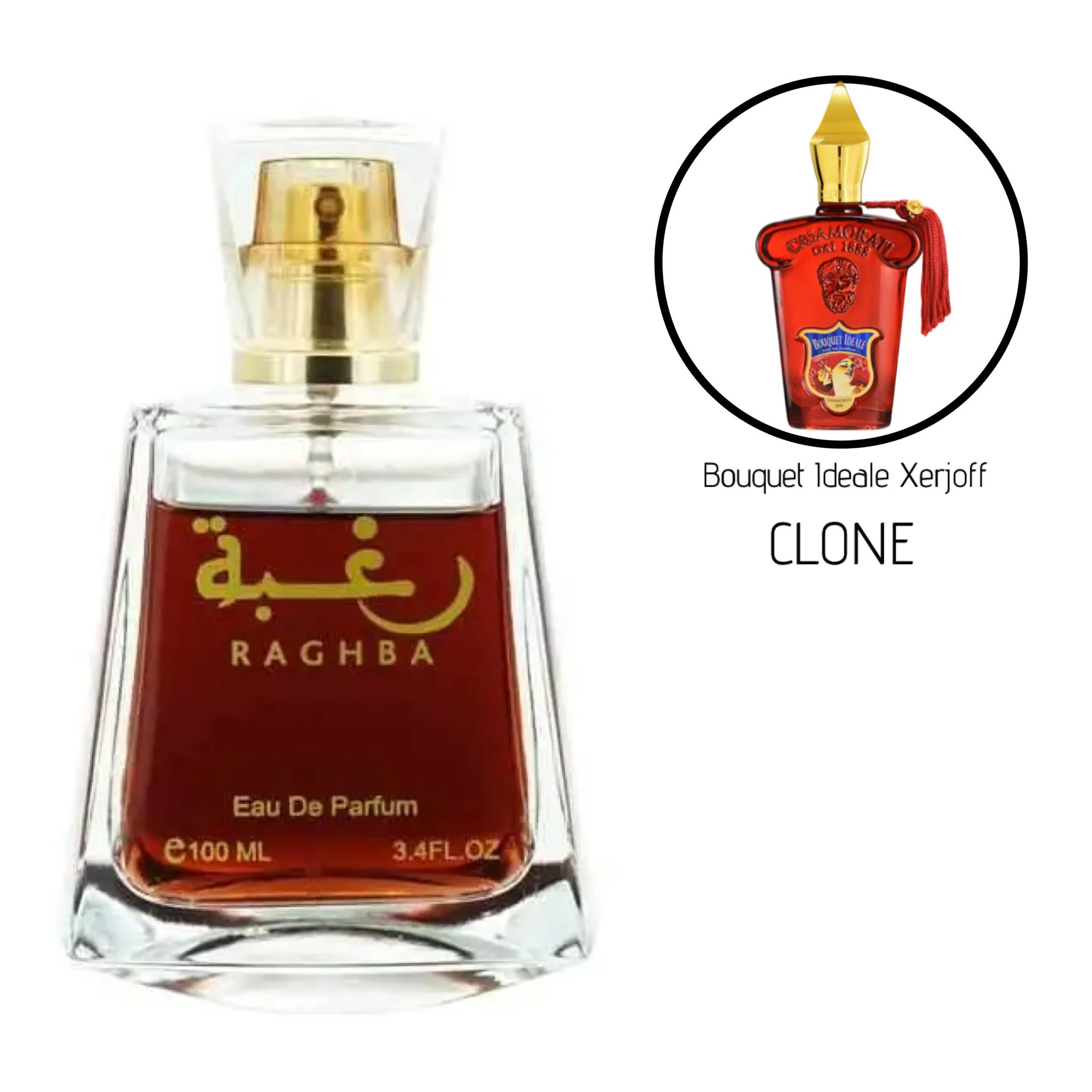 Raghba Unisex Perfume EDP - 100ML (3.4oz) W/ Deo By Lattafa